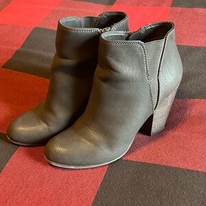 Fergalicious Charcoal Ankle Booties